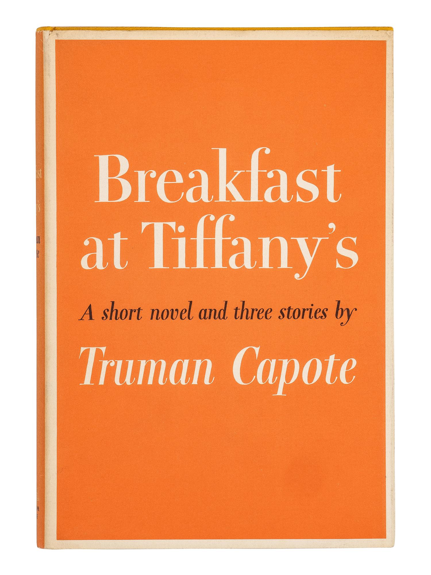 CAPOTE, Truman (1924-1984). Breakfast at Tiffany's . New York: Random House, 1958.