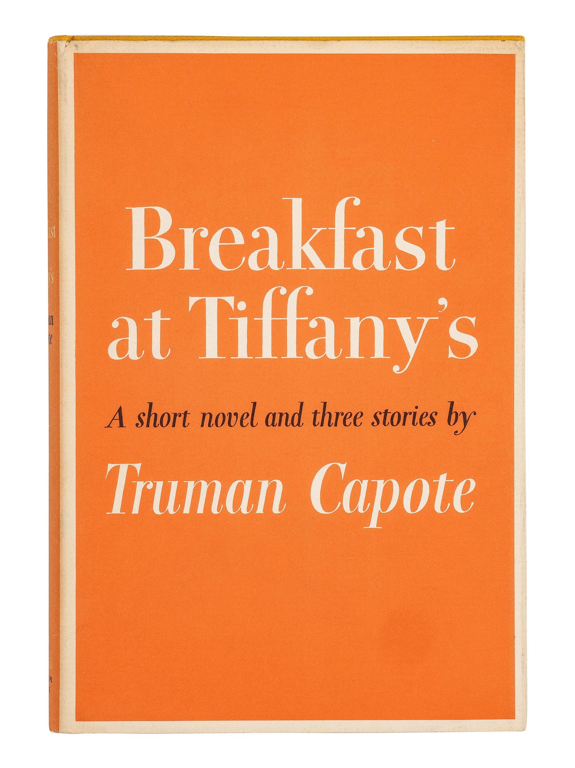 CAPOTE, Truman (1924-1984). Breakfast at Tiffany's . New York: Random House, 1958.