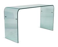 A Modern Italian Curved Glass Sofa Table — 20TH CENTURY