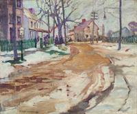Village in Winter , 1925