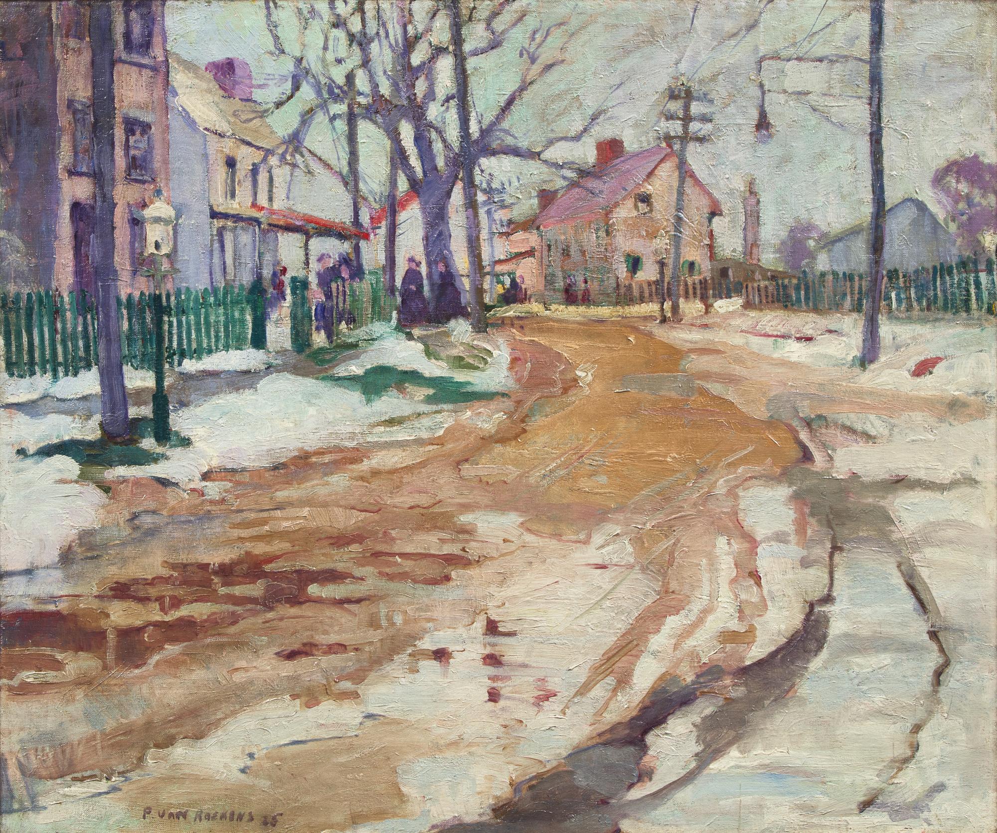 Village in Winter , 1925