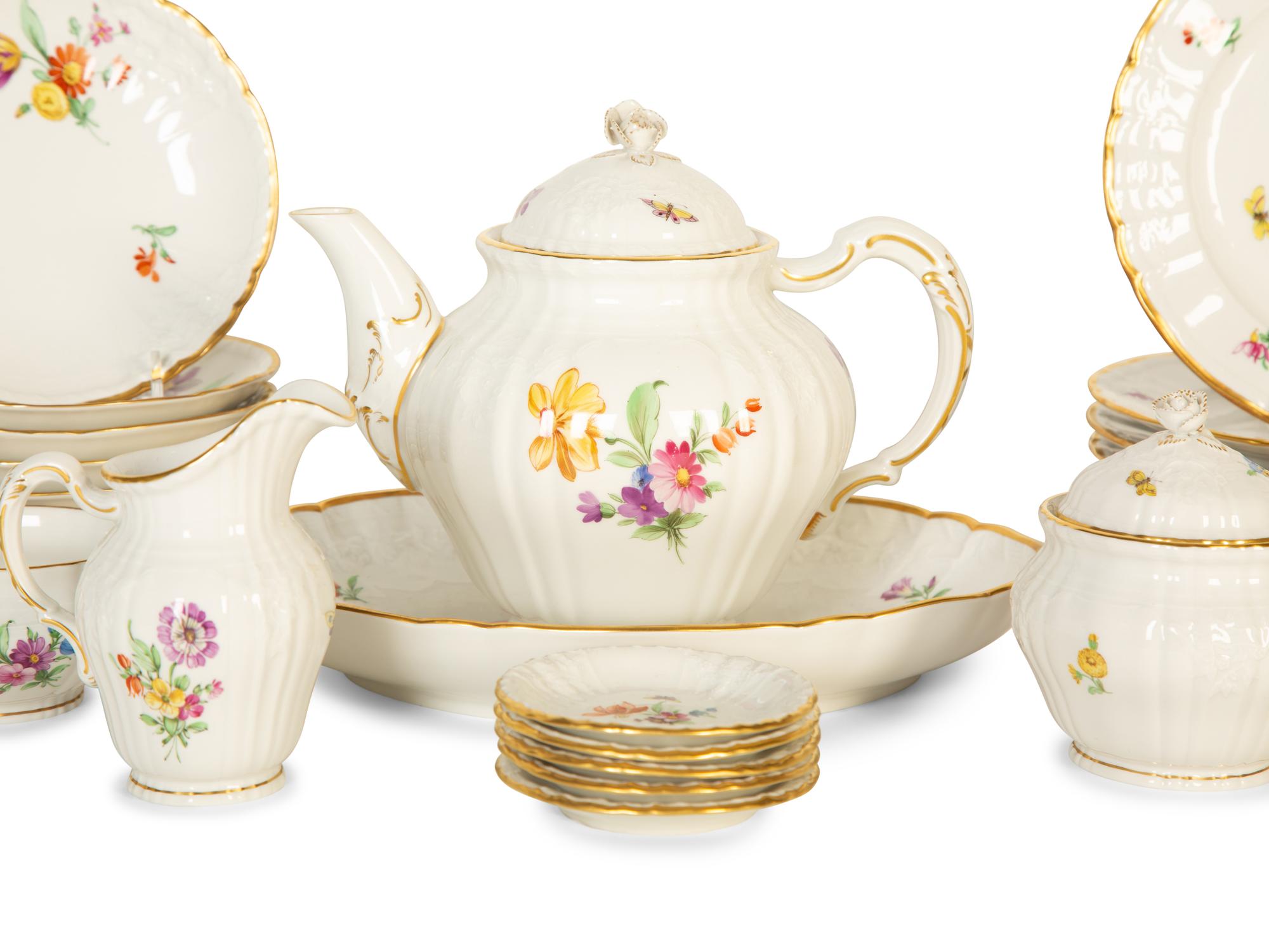 A Berlin (K.P.M.) Porcelain Tea and Dessert Service — 20th Century