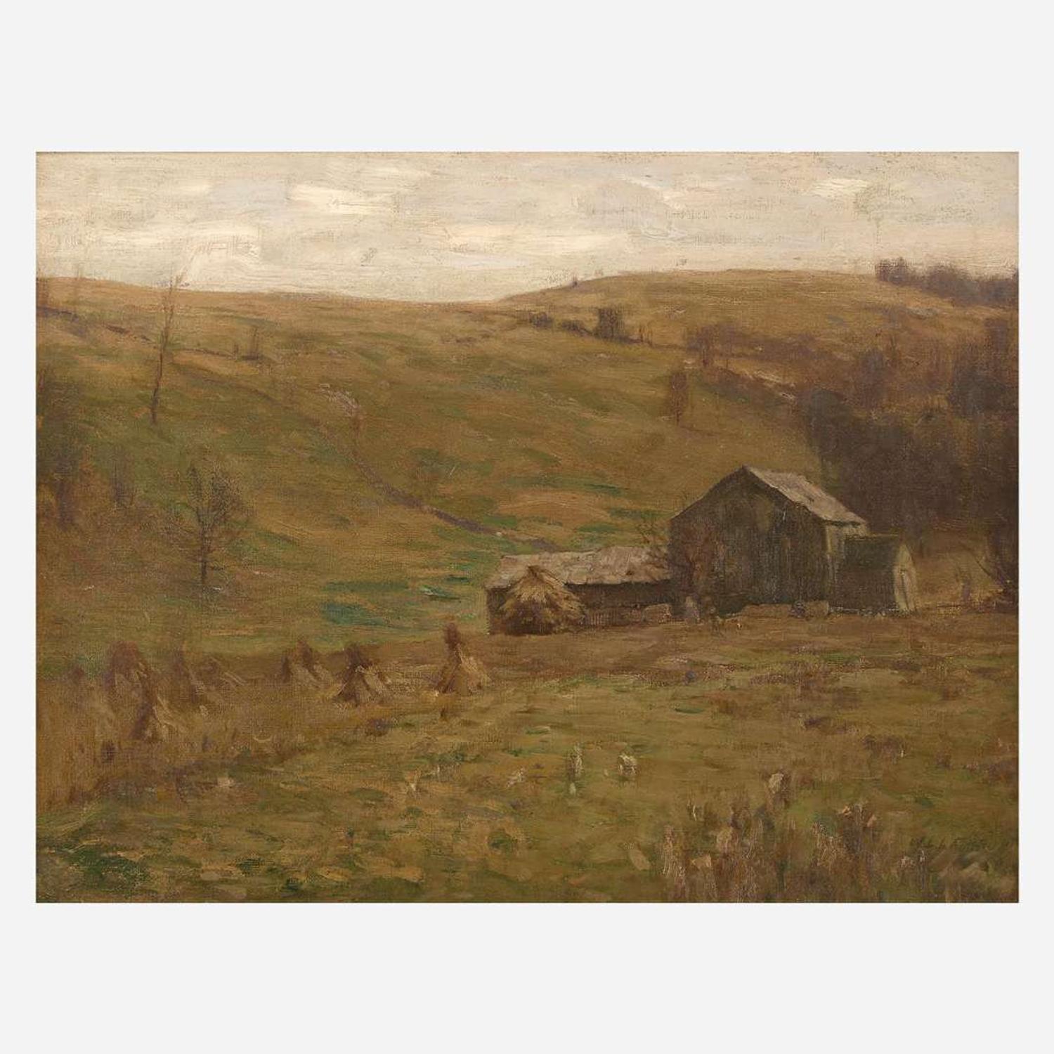 William Langson Lathrop (American, 1859–1938) Hilly Pastures