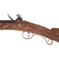Contemporary Flintlock English Fowler in the Style of Durs Egg