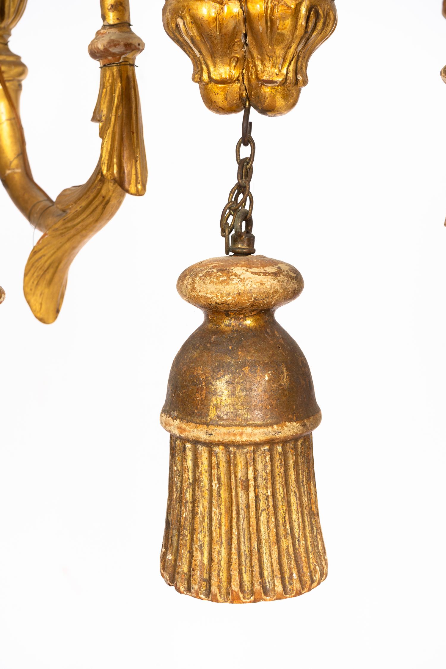 An Italian Giltwood Chandelier