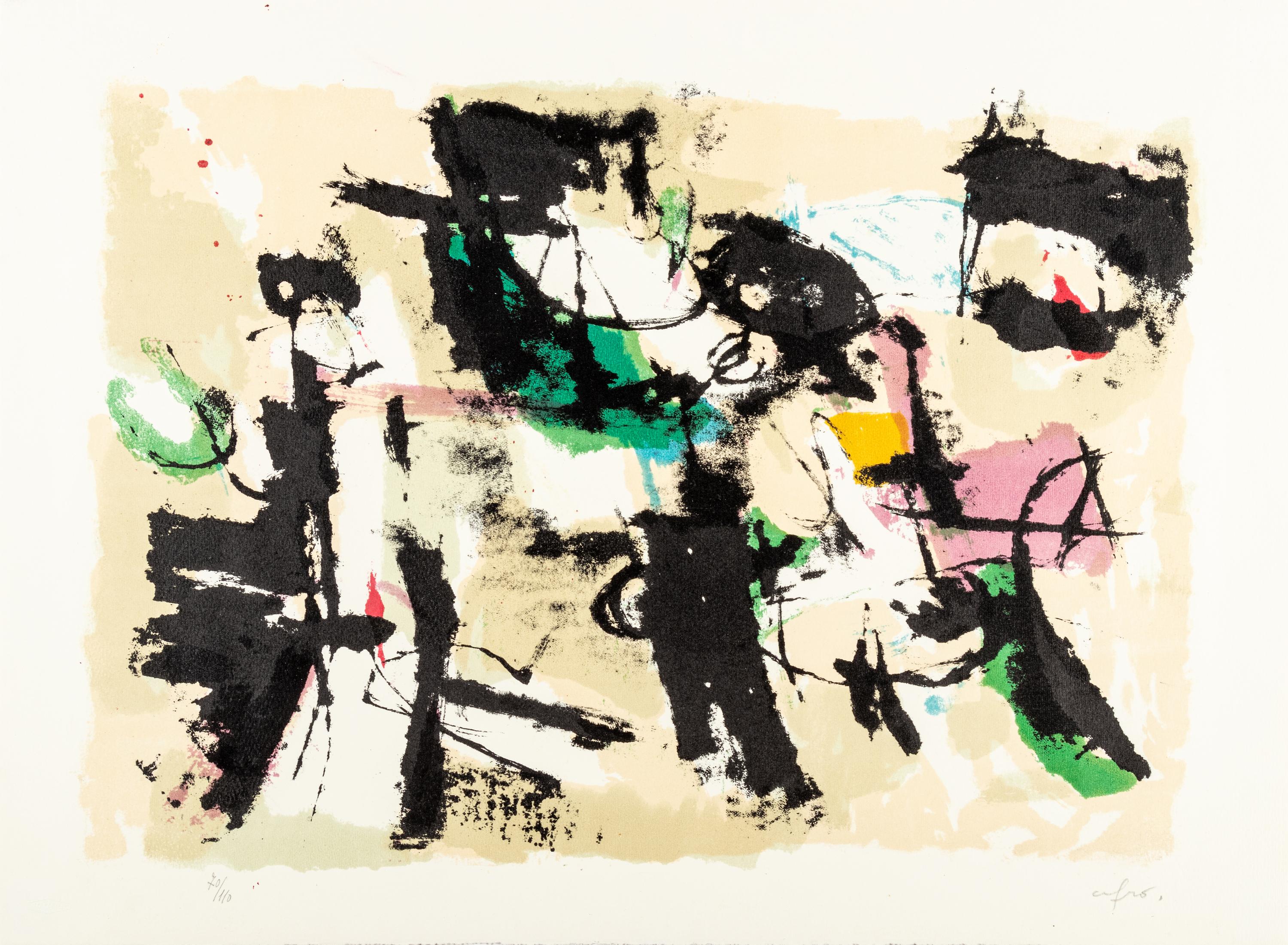 El Sereno , 1955 Composizione , 1958, and Notte D’Inverno, 1960 (a group of three prints)
