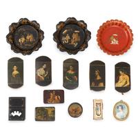 A Large Collection of English Papier-Mâché Articles