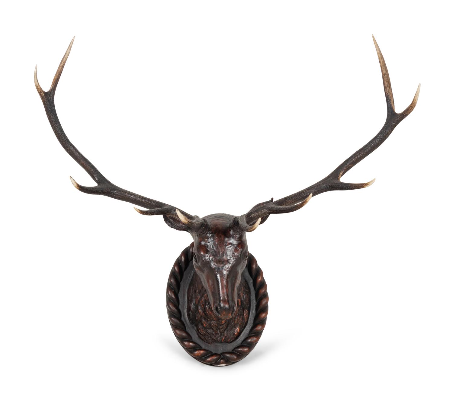 A Black Forest Style Composition Stag Trophy