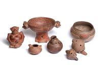 A Group of 7 Pre Columbian Objects