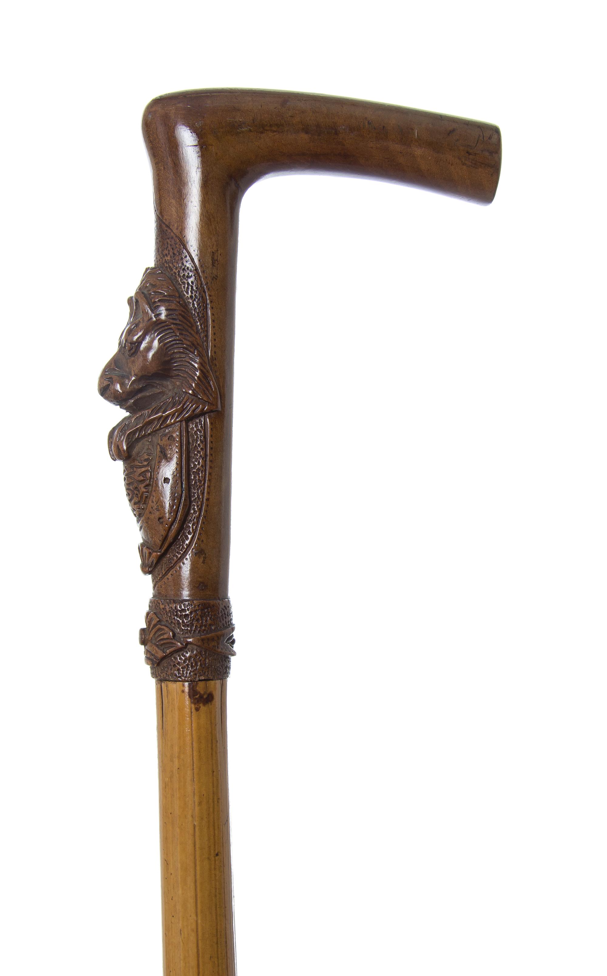 A German Sword Cane, Length of blade 23 3/8 x length overall 35 inches.