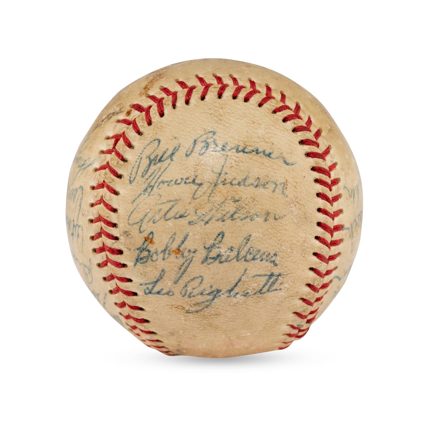 A 1956 Seattle Rainers Team Signed Autograph Baseball