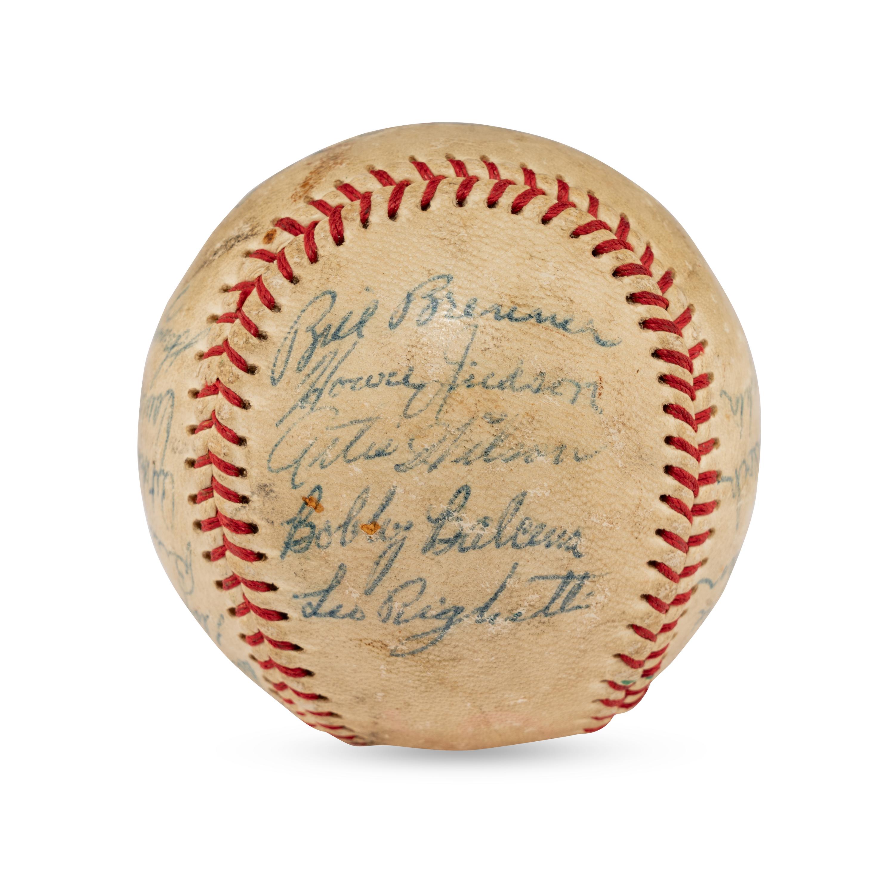 A 1956 Seattle Rainers Team Signed Autograph Baseball