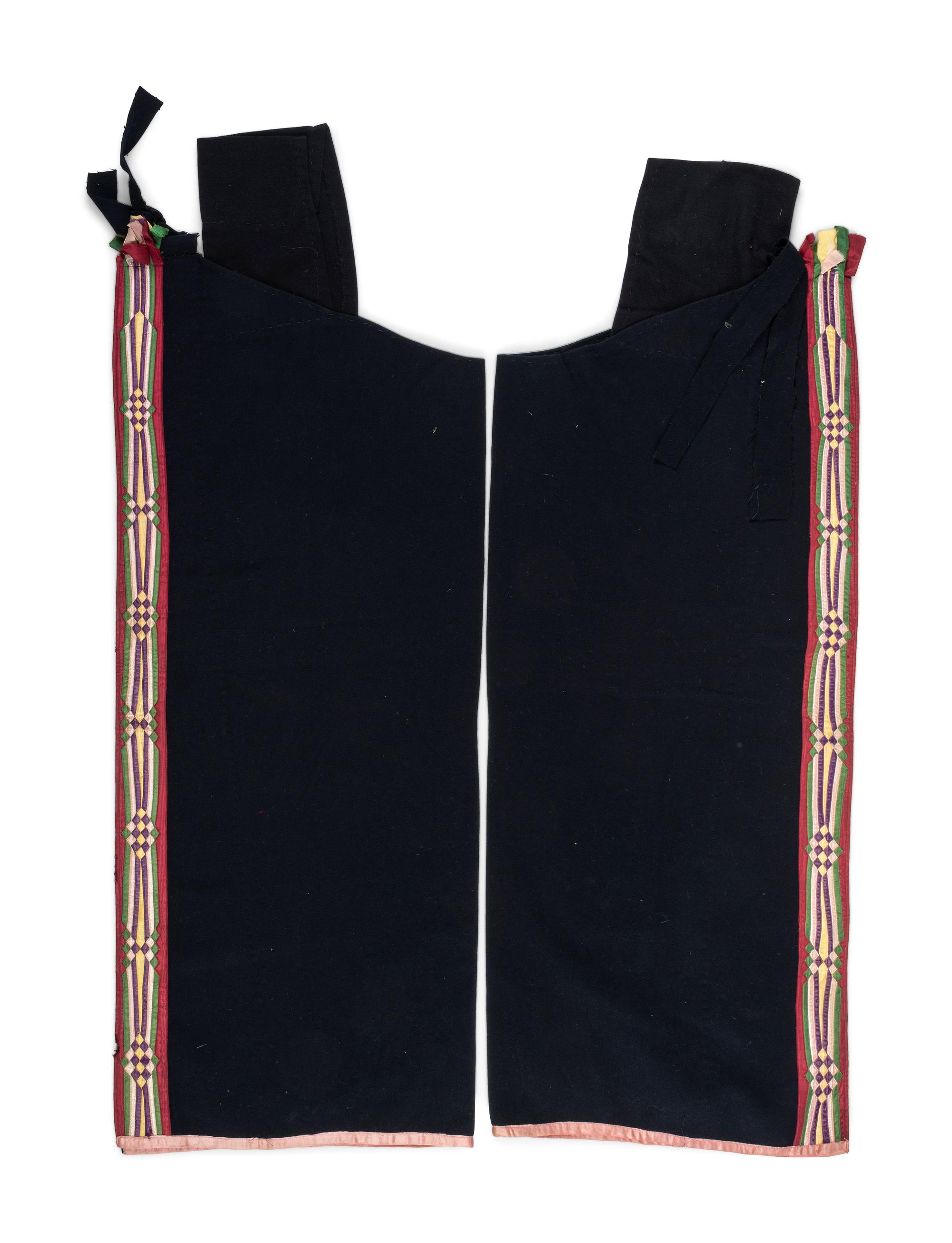 Prairie Wool Leggings, with Ribbonwork