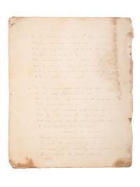 [SLAVERY & ABOLITION]. Collection of manuscript poems, including "Song of the fugitive slave." N.p., ca 1860.