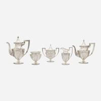 A five-piece sterling silver tea and coffee service The Stieff Co., Baltimore, MD, early 20th century