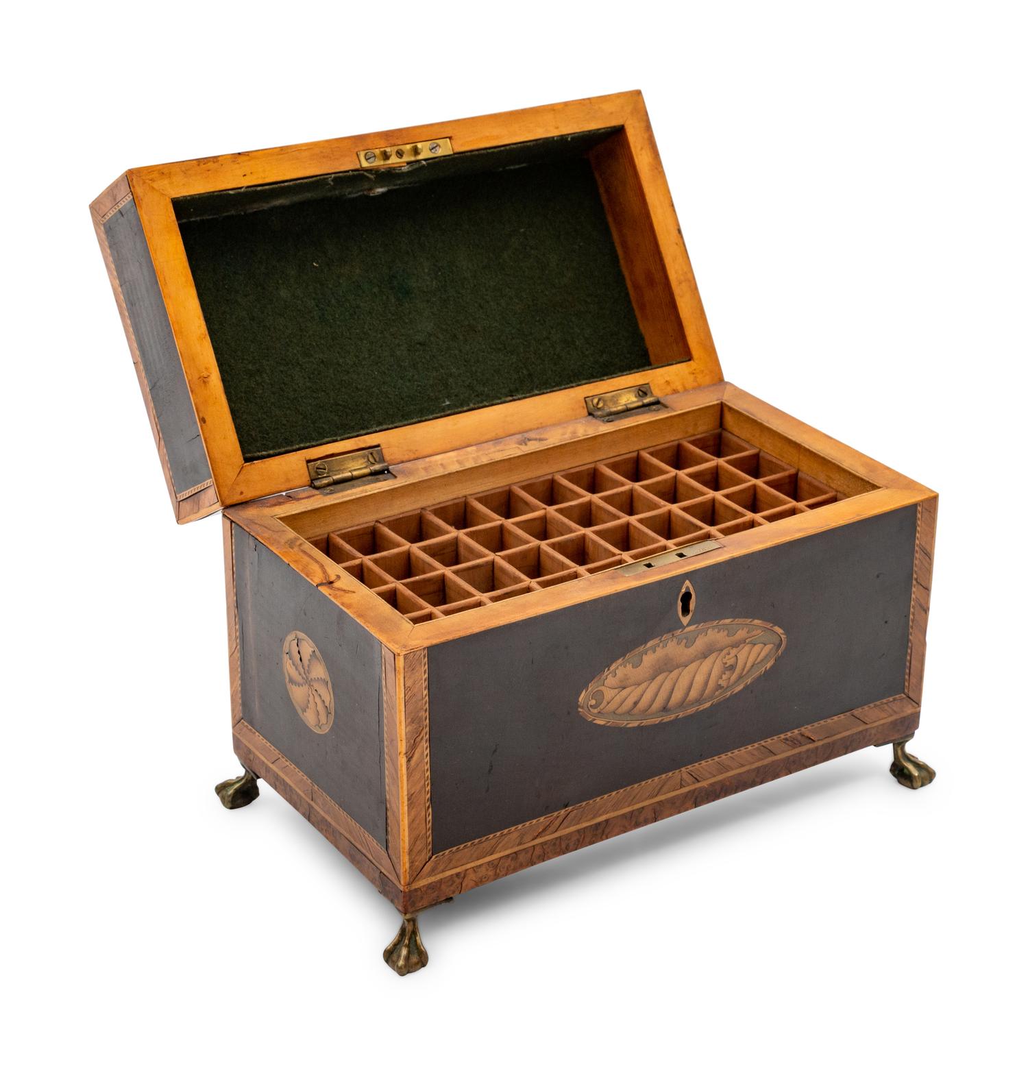 A Marquetry Cigar Box