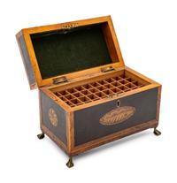 A Marquetry Cigar Box