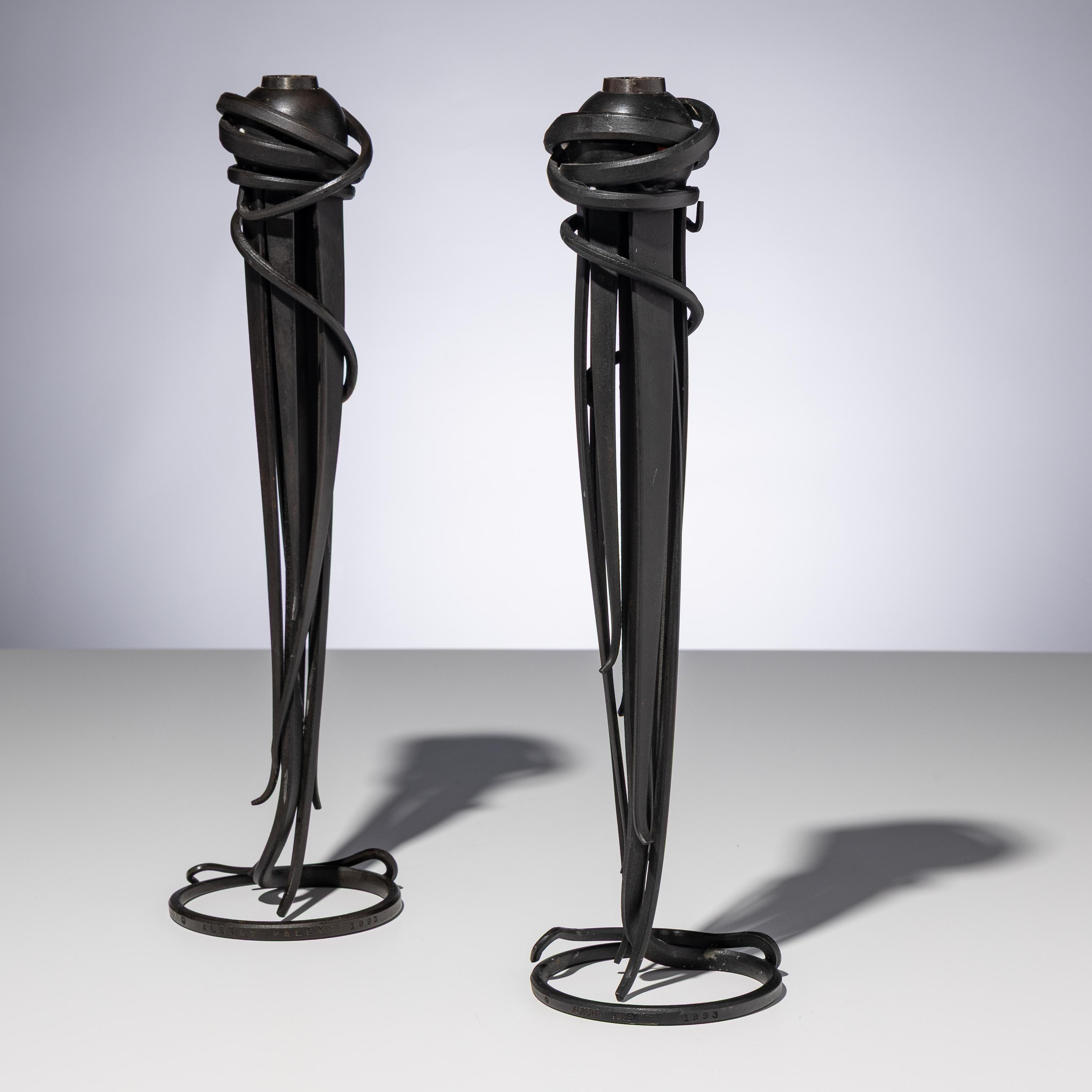 Albert Paley (American, b. 1944) — Pair of Candlesticks, 1993