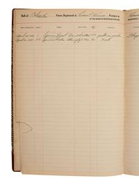 [CIVIL RIGHTS]. Ledger recording "colored voters" registered at the Floyd County, VA Court House, 1920-1960.