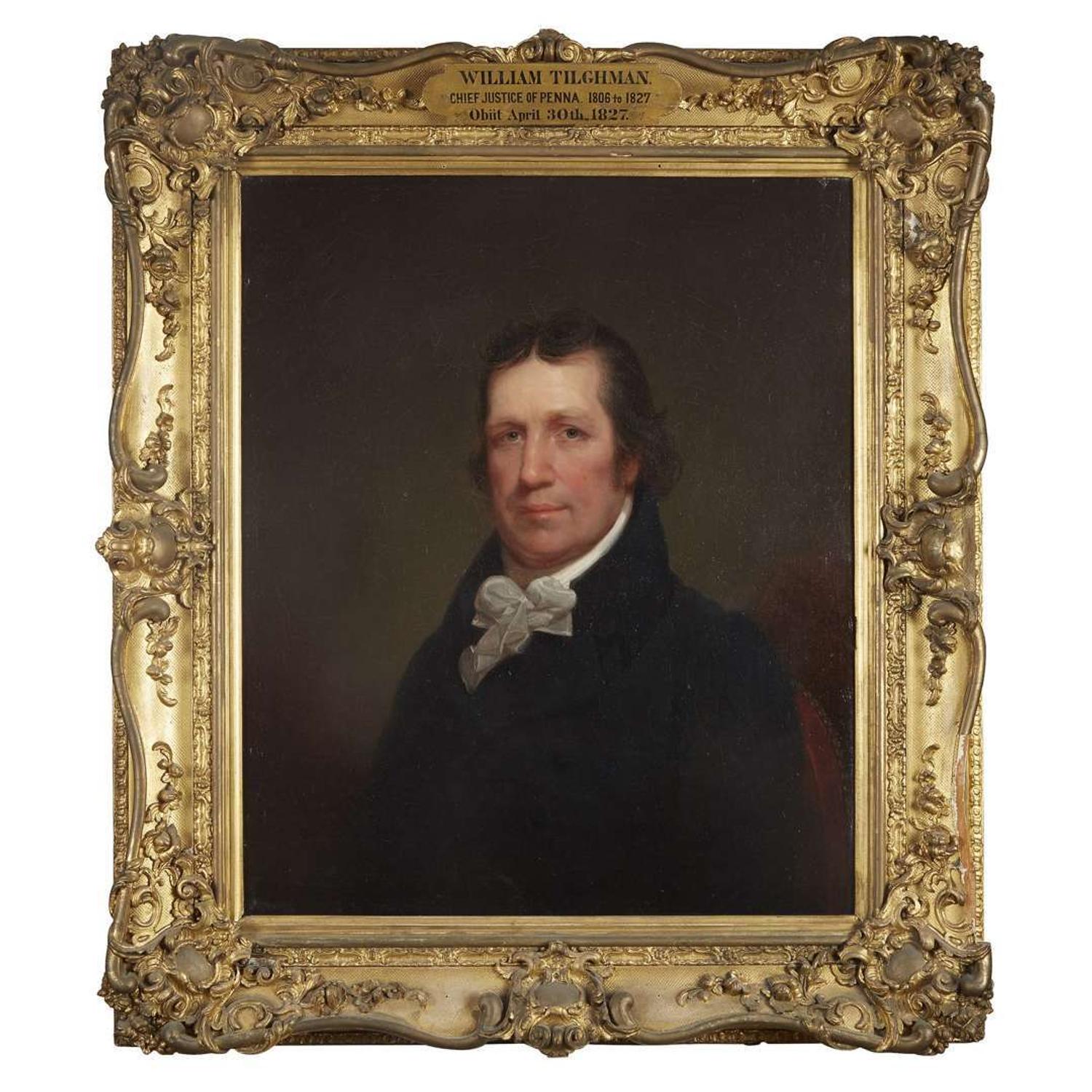John Neagle (1796-1865) after Rembrandt Peale (1778-1860) Portrait of William Tilghman (1756-1827)