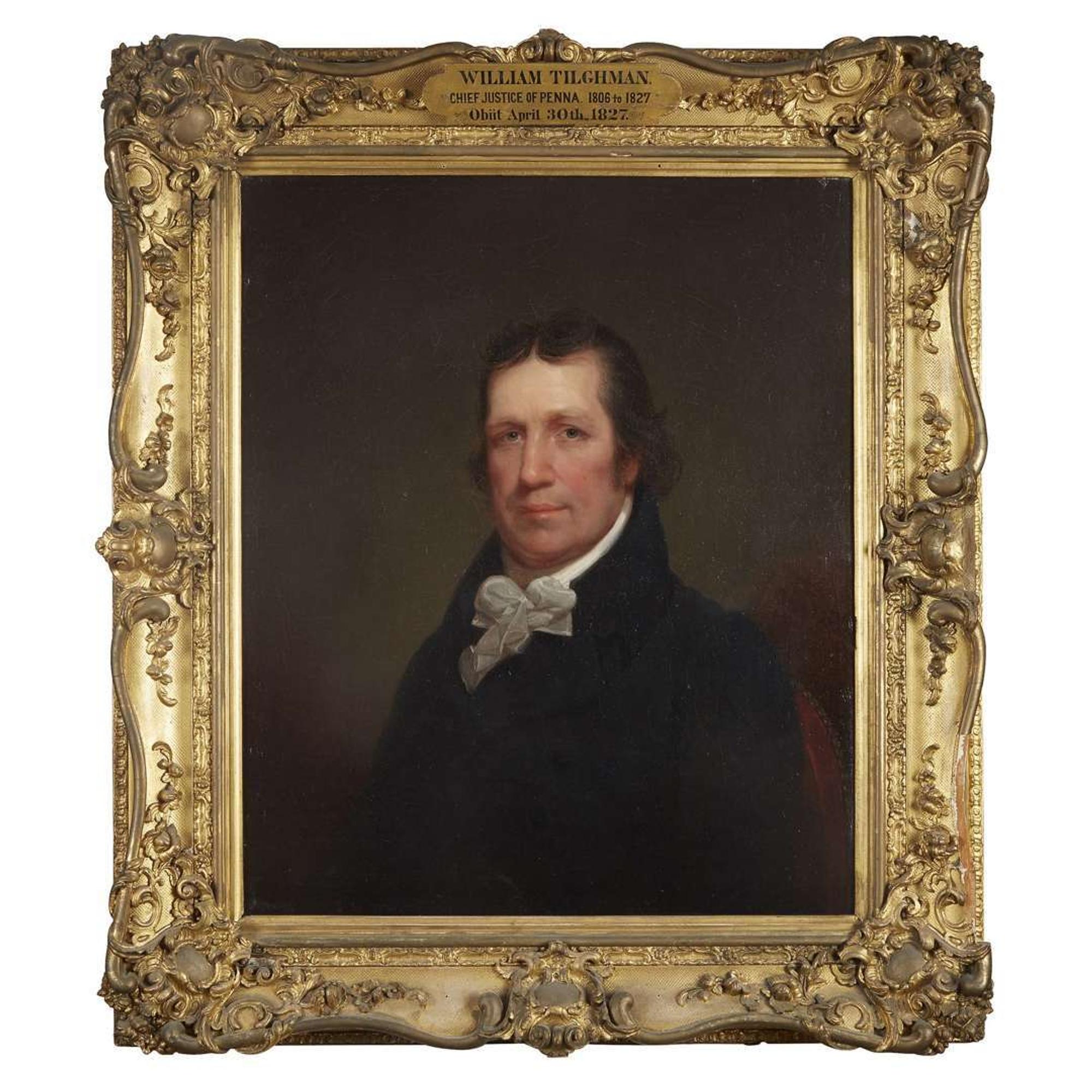 John Neagle (1796-1865) after Rembrandt Peale (1778-1860) Portrait of William Tilghman (1756-1827)