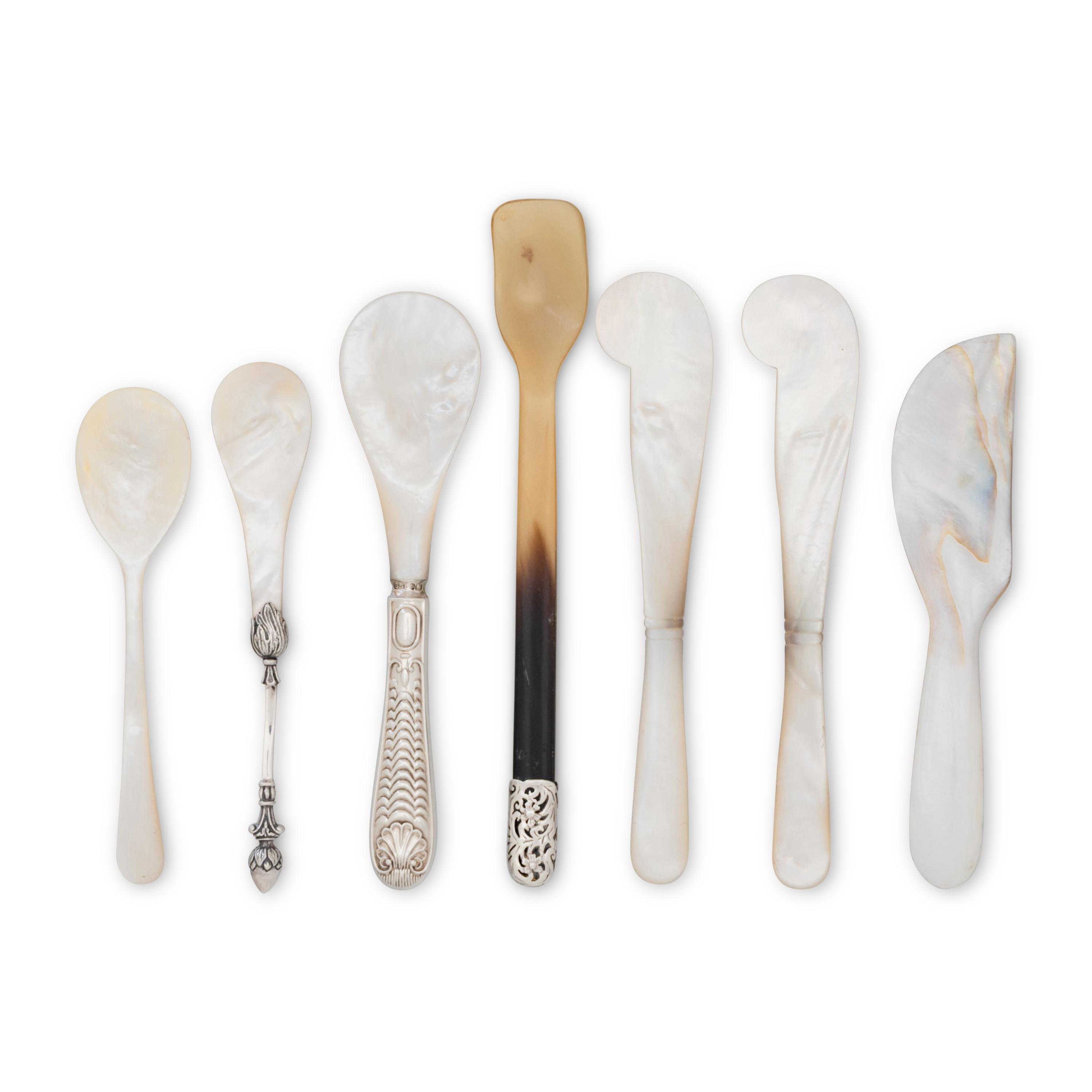 A Group of Caviar Serving Articles