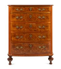 A French Gilt Metal Mounted Burlwood Chest