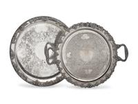 Three Silver-Plate Table Articles