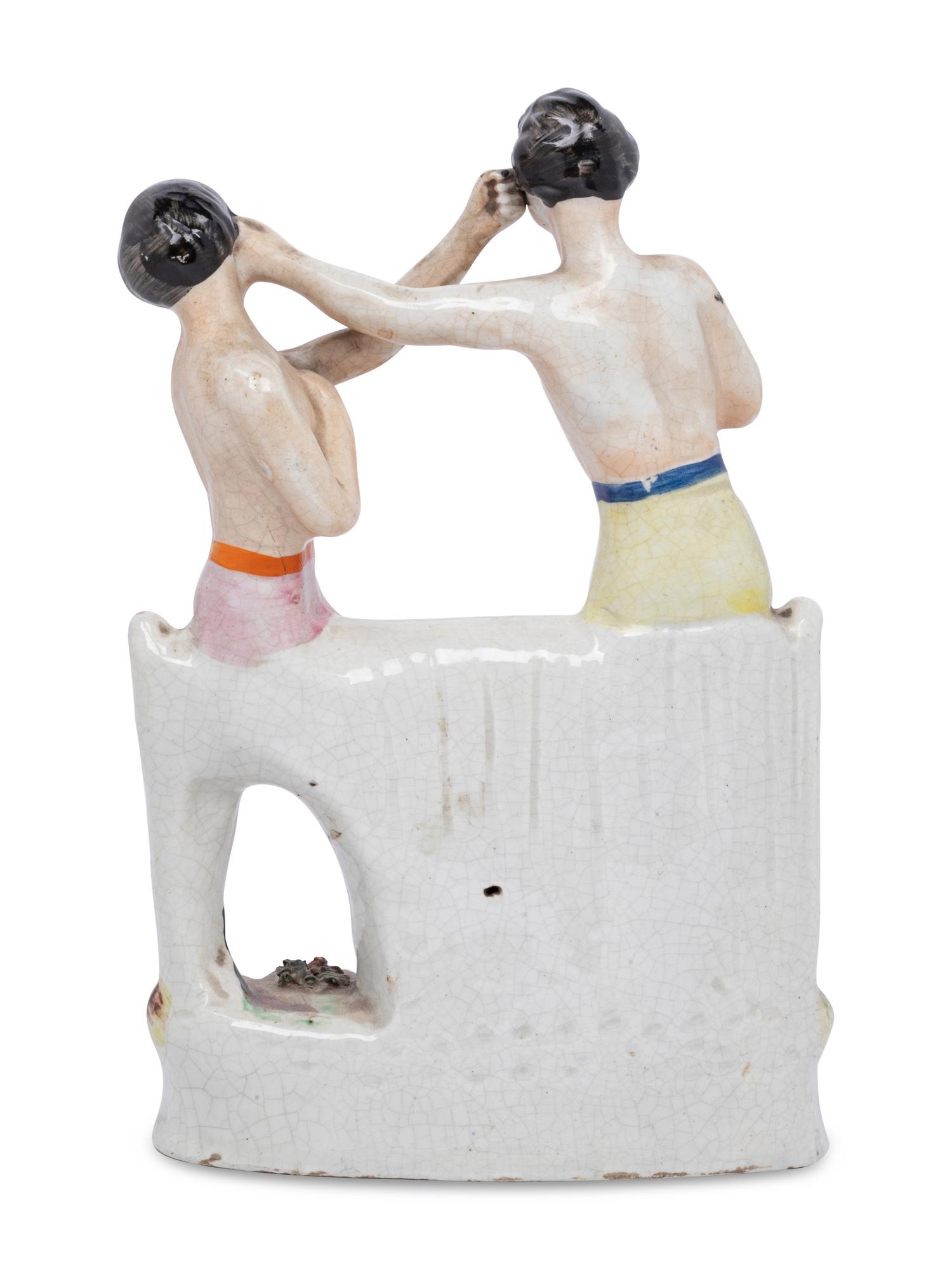 A Staffordshire Earthenware Figural Group