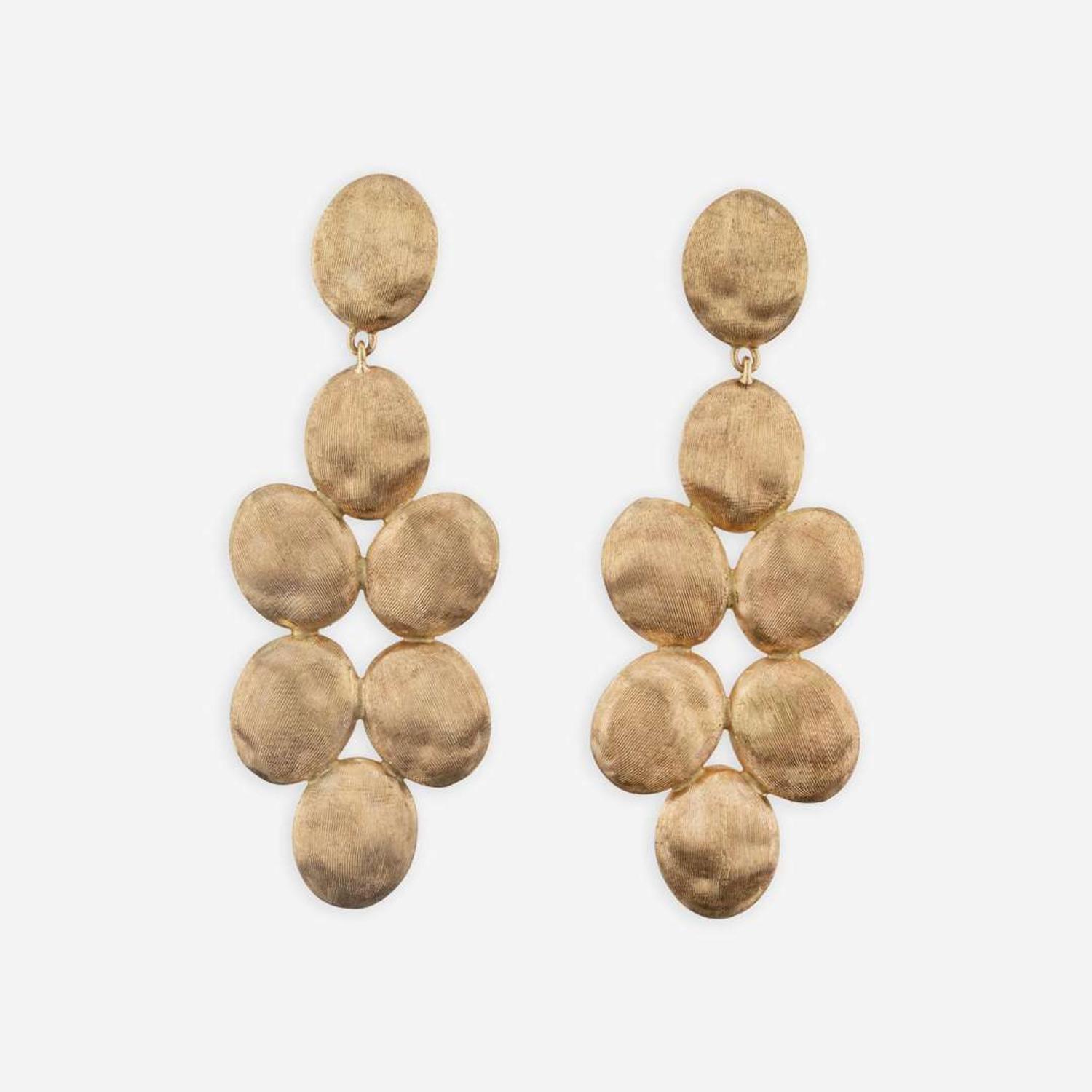 Collection of Four Pairs of 18K Yellow Gold Marco Bicego Earrings