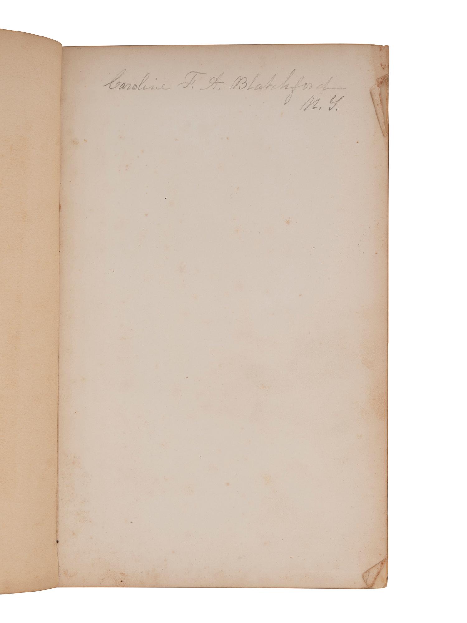 [CIVIL WAR]. BLATCHFORD, Caroline A. (1817-1901). A group of 4 Civil War-era diaries written by Caroline Appleton Blatchford, including discussion of prominent New York families, the ongoing war, and work with the Women's Central Relief Association.
