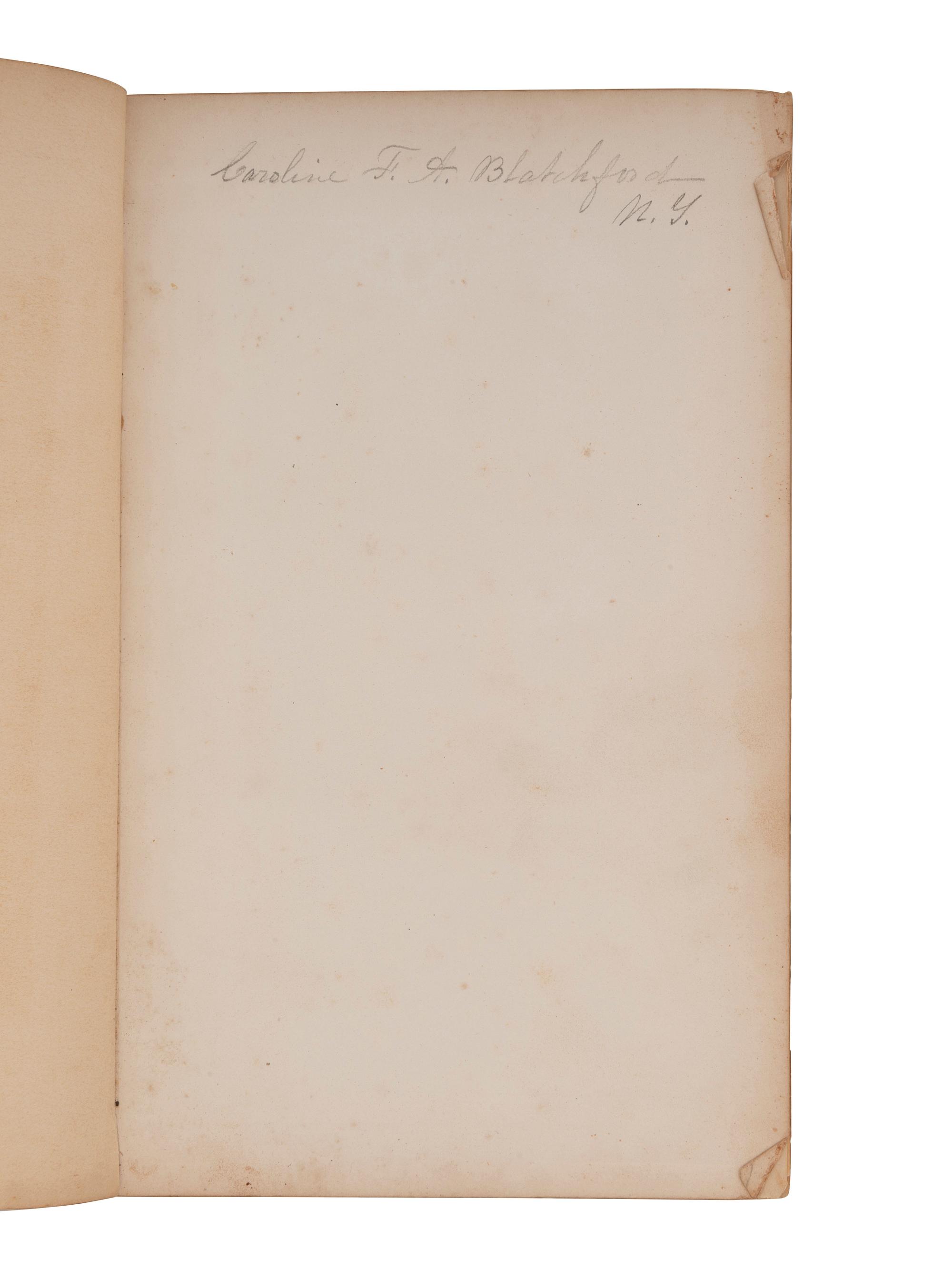 [CIVIL WAR]. BLATCHFORD, Caroline A. (1817-1901). A group of 4 Civil War-era diaries written by Caroline Appleton Blatchford, including discussion of prominent New York families, the ongoing war, and work with the Women's Central Relief Association.