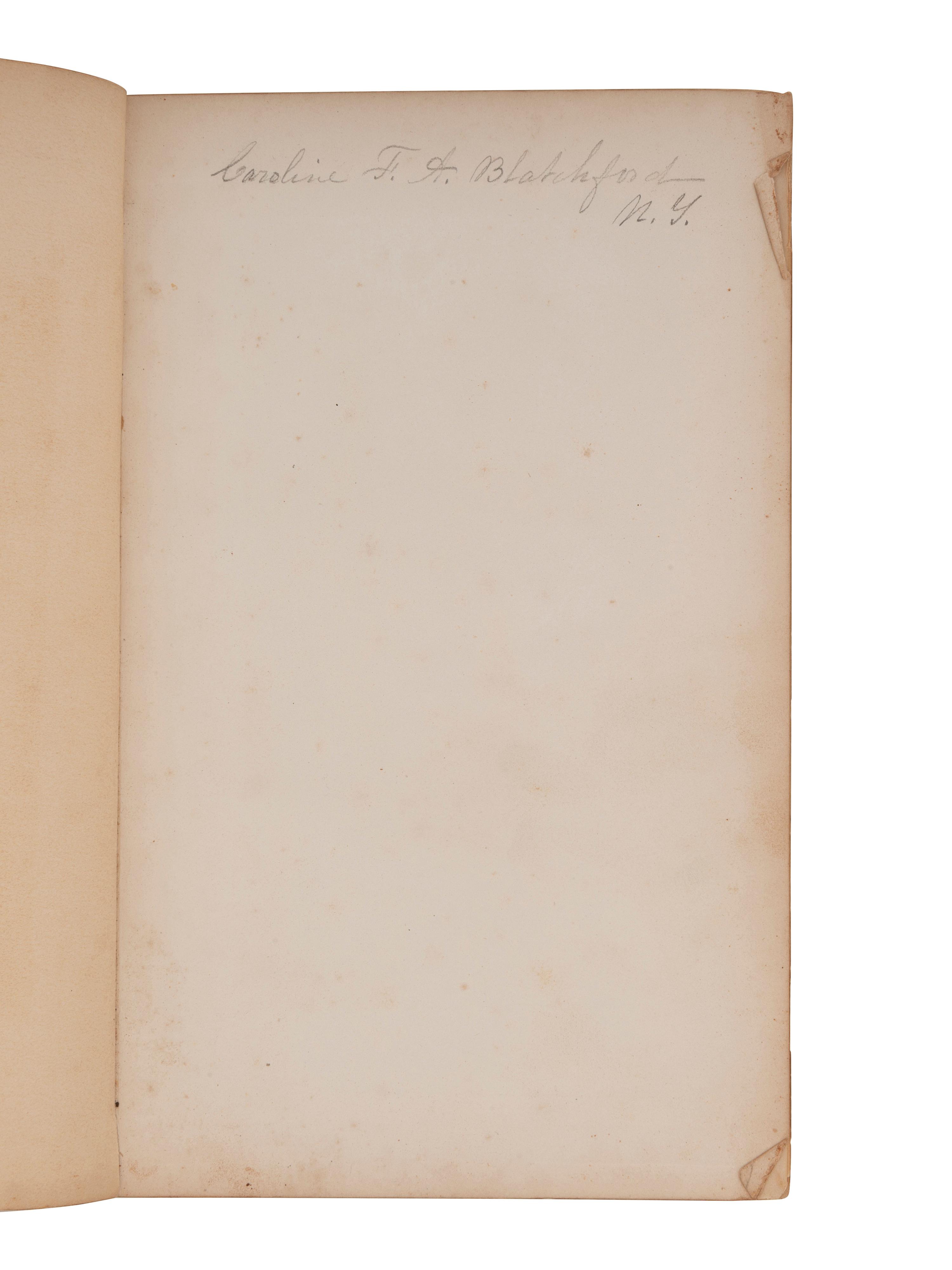 [CIVIL WAR]. BLATCHFORD, Caroline A. (1817-1901). A group of 4 Civil War-era diaries written by Caroline Appleton Blatchford, including discussion of prominent New York families, the ongoing war, and work with the Women's Central Relief Association.