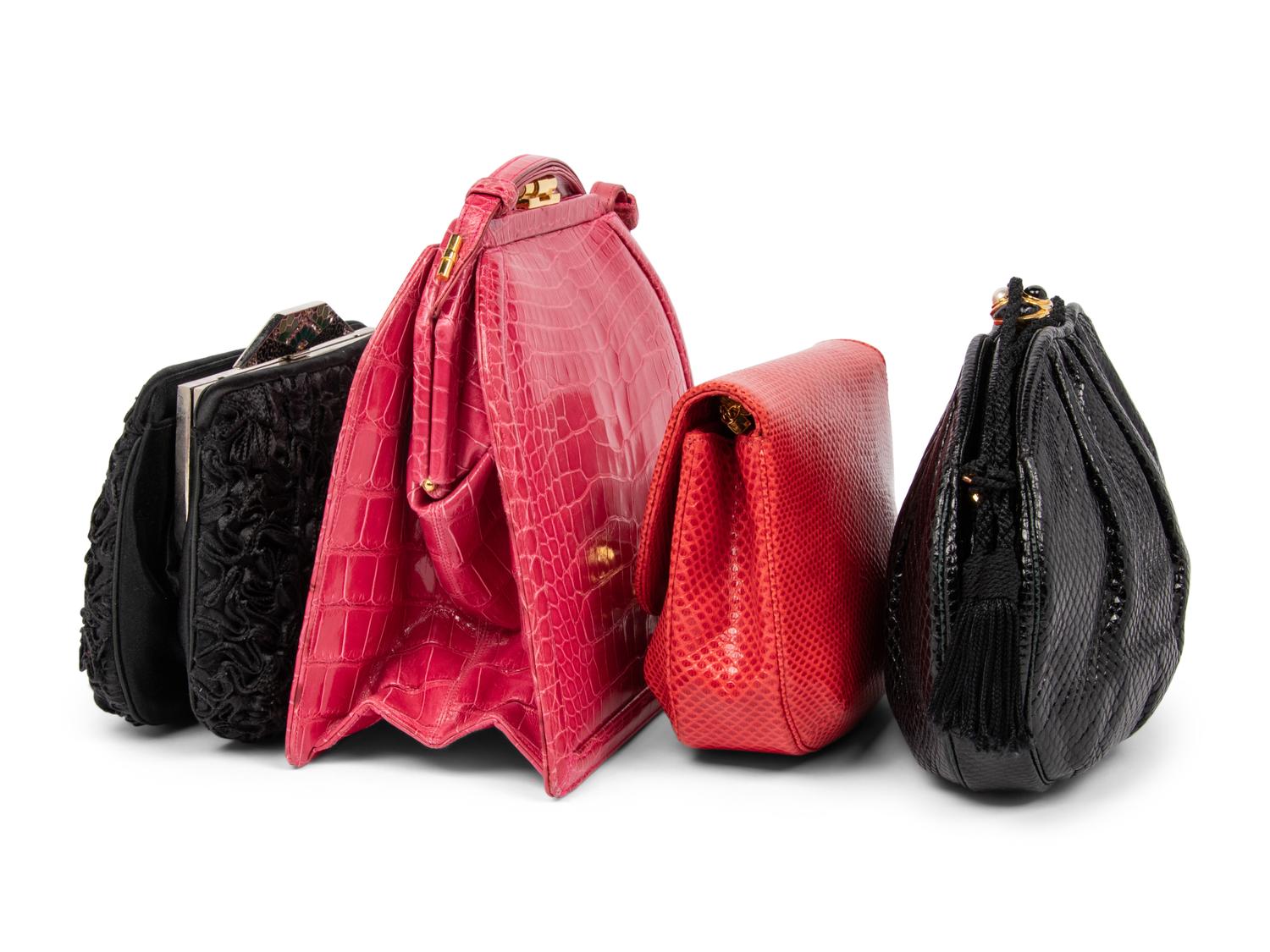 Four Judith Leiber Bags, 1980-90s