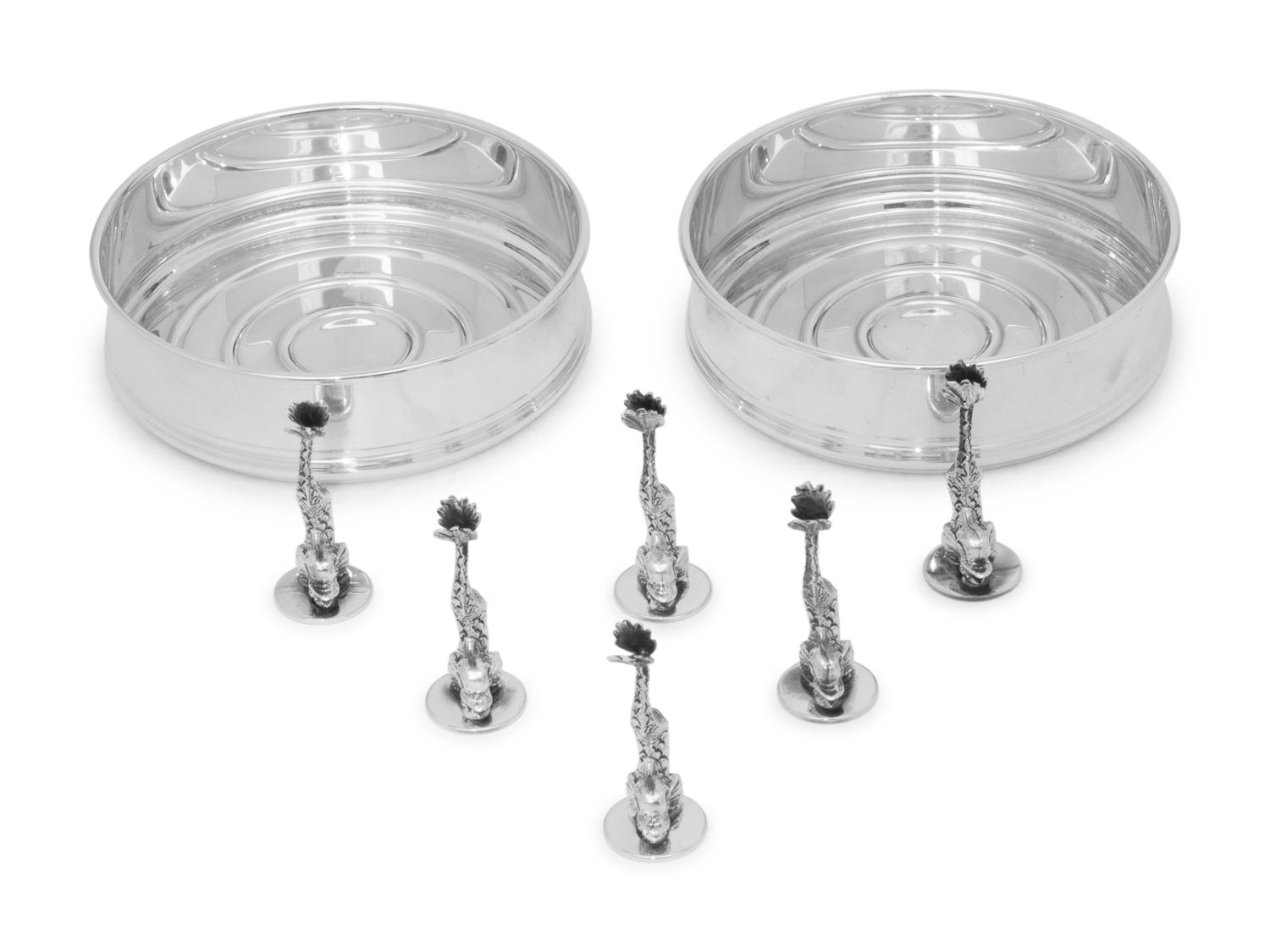 A Group of Pampaloni Silver Table Articles