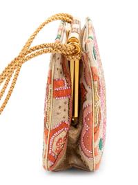 Judith Leiber Floral Tapestry and Rhinestone Frame Bag