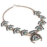 Published Mosaic Inlay Squash Blossom Necklace