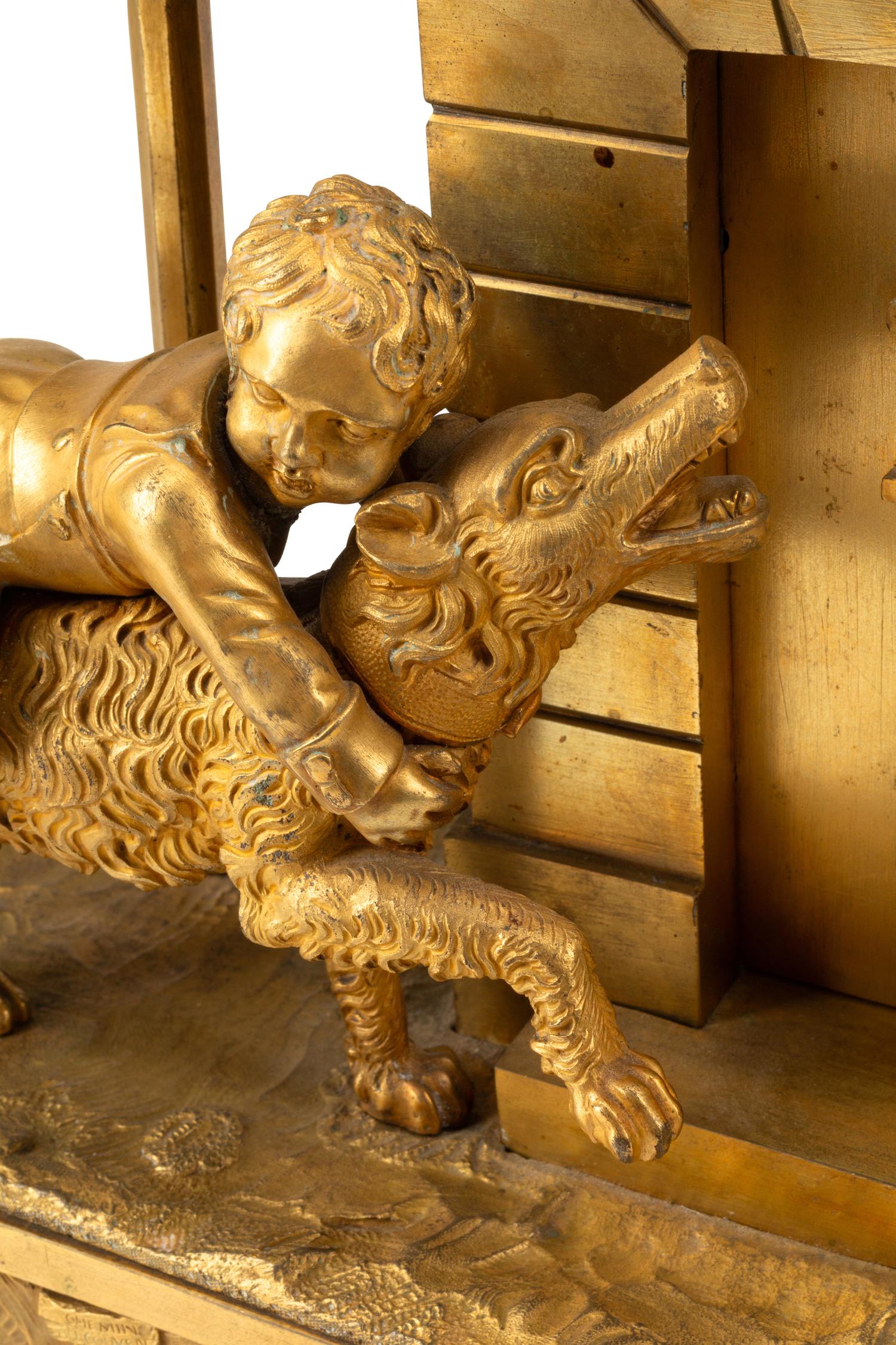 A French Gilt Bronze Mantel Clock