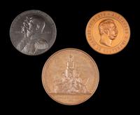 A Group of Russian Bronze Commemorative Medallions