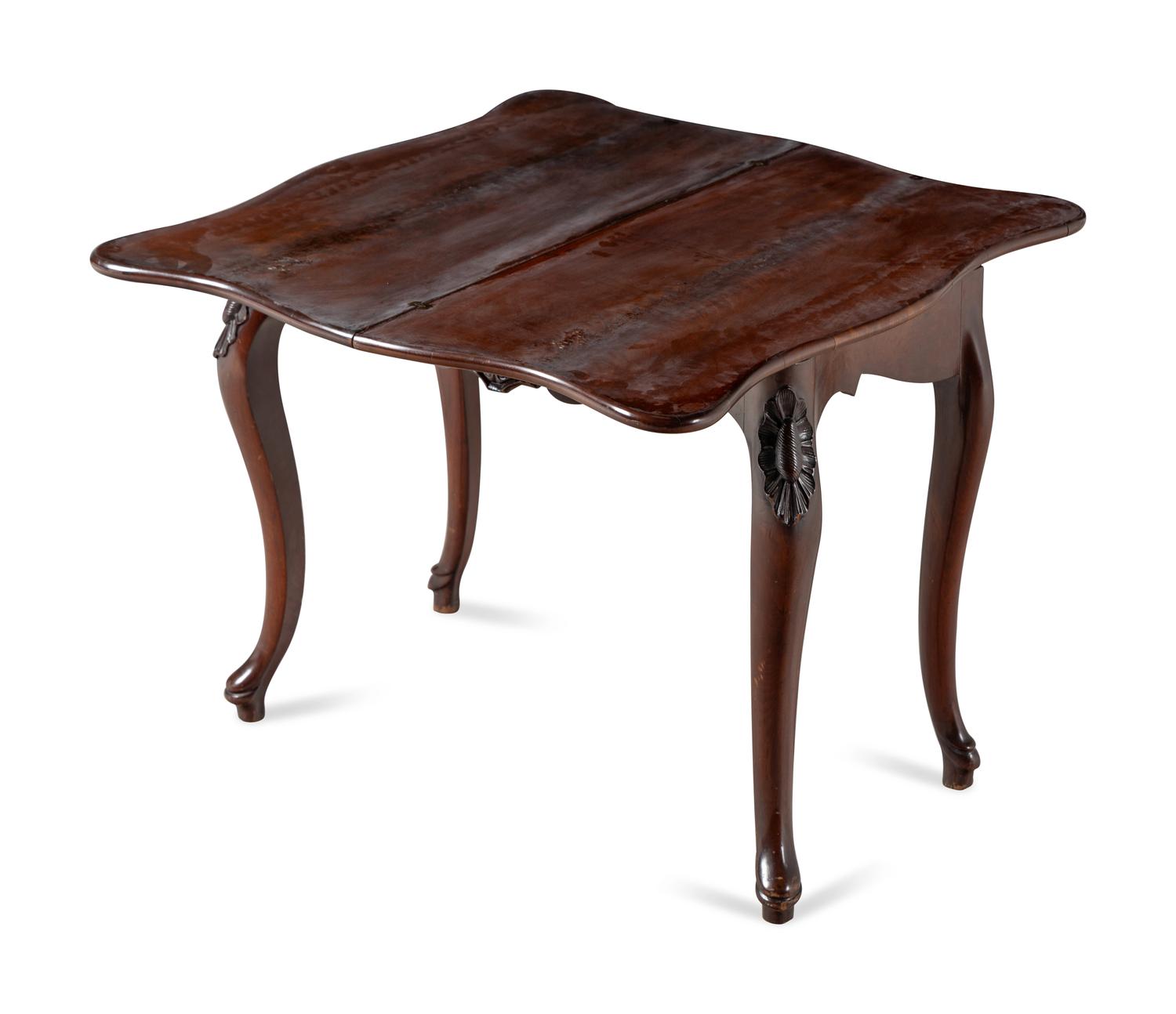 A Classical Mahogany Flip-Top Table