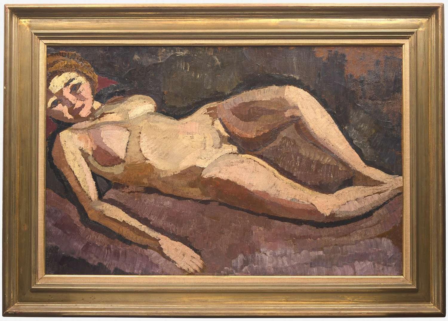 Roger de la Fresnaye (French, 1885-1925) - Femme Nue Couchée