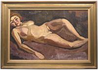 Roger de la Fresnaye (French, 1885-1925) - Femme Nue Couchée