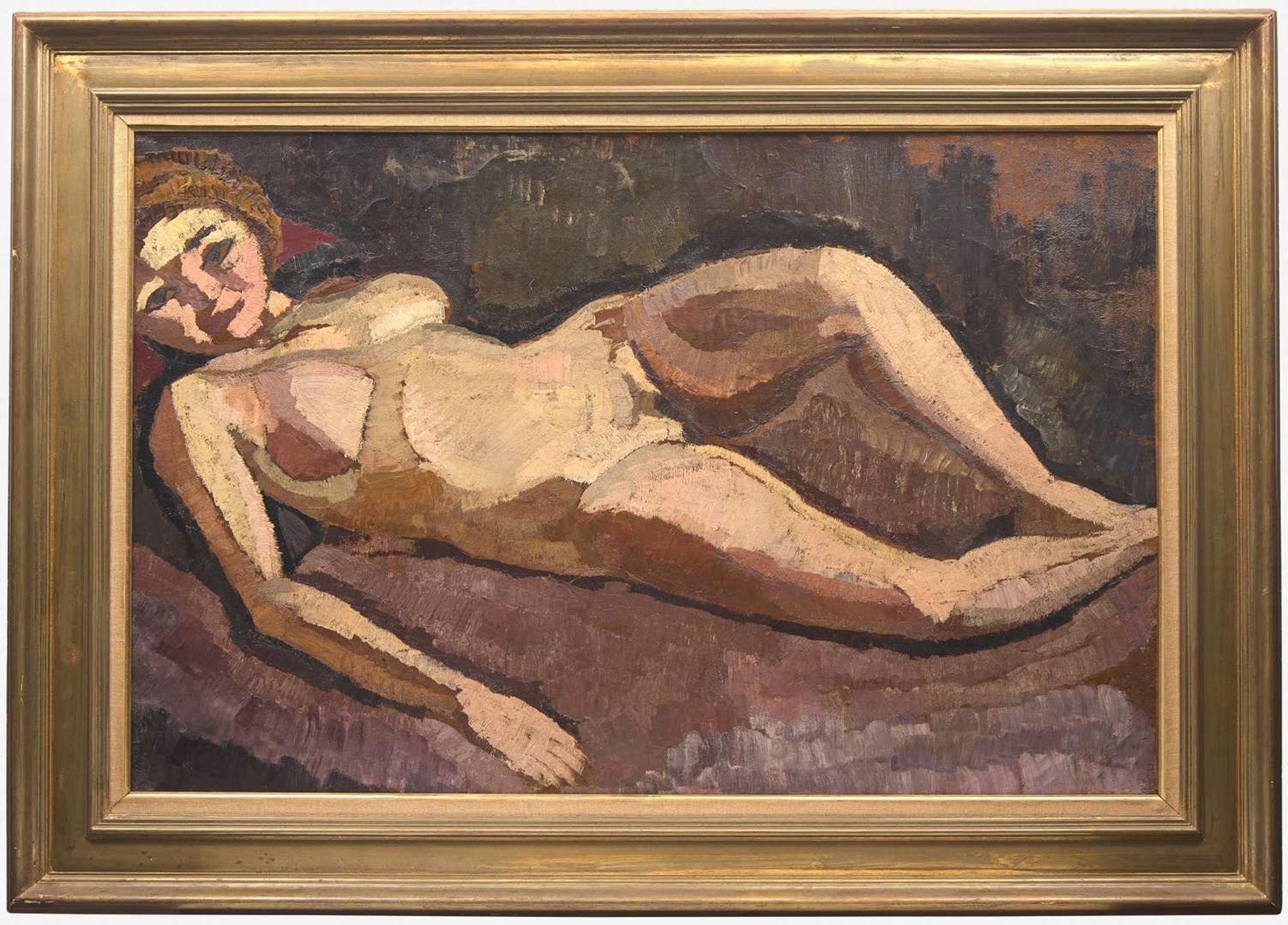Roger de la Fresnaye (French, 1885-1925) - Femme Nue Couchée