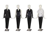 Ann Demeulemeester Bolero, Vest, Jacket, and Pant with Junya Watanabe for Comme des Garçons Blouse