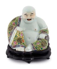 A Chinese Porcelain Seated Buddha — 20TH CENTURY