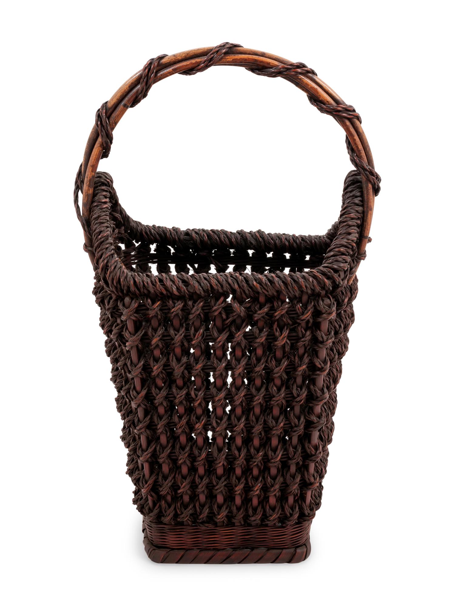 A Bamboo Flower Arranging Basket