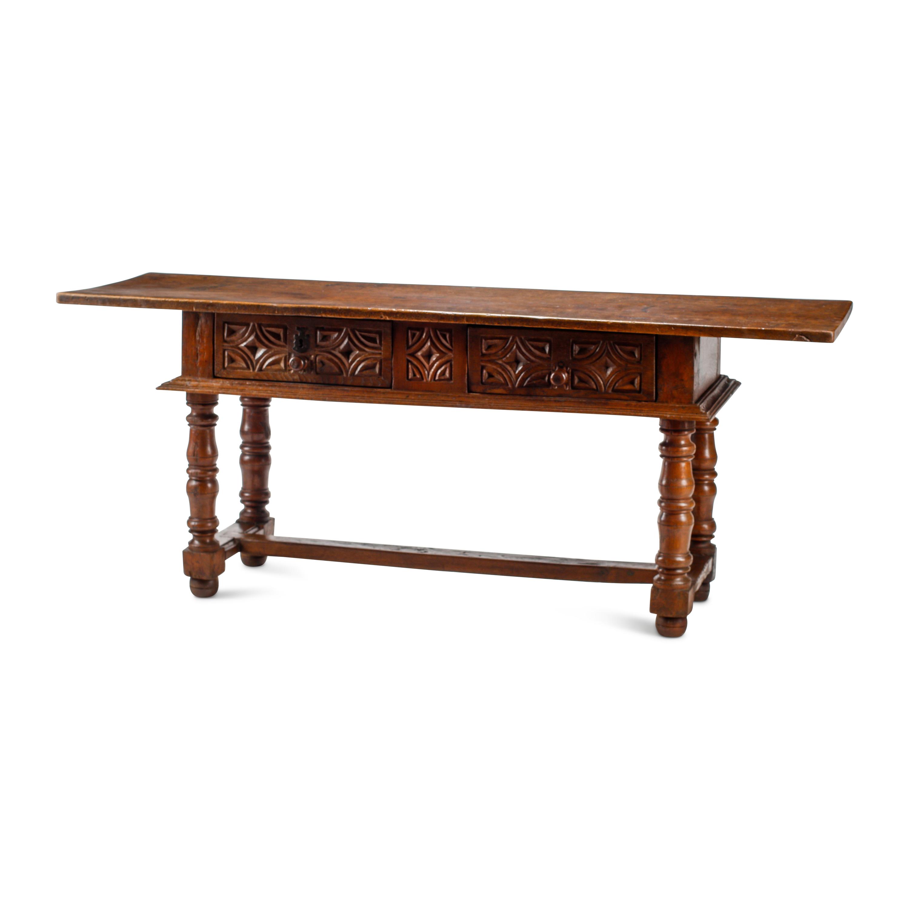 A Spanish Provincial Oak Table