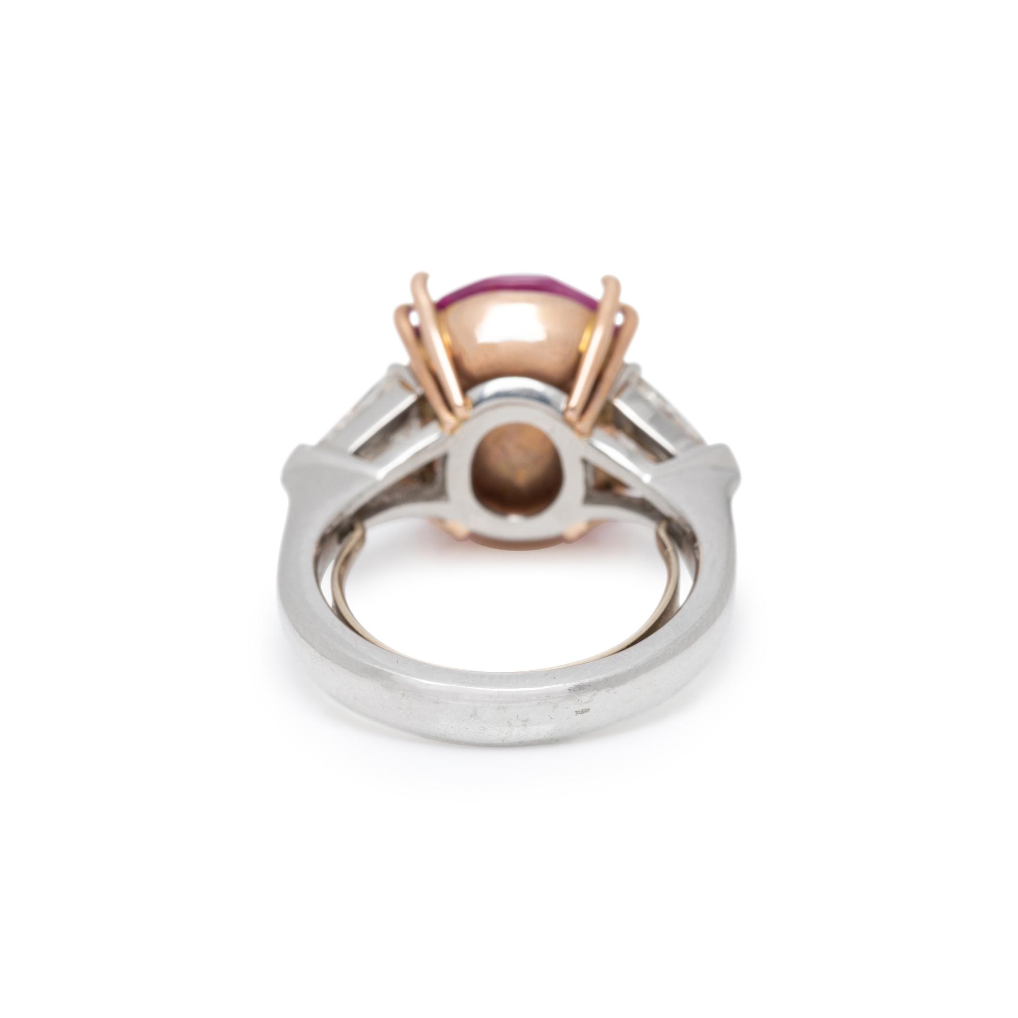 PINK SAPPHIRE AND DIAMOND RING