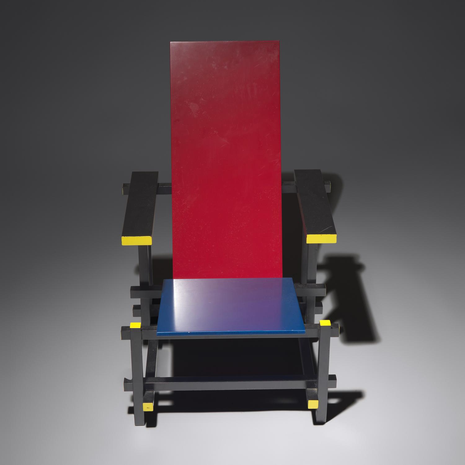 Red Blue chair, 1918 / c. 1990 for Cassina, Italy