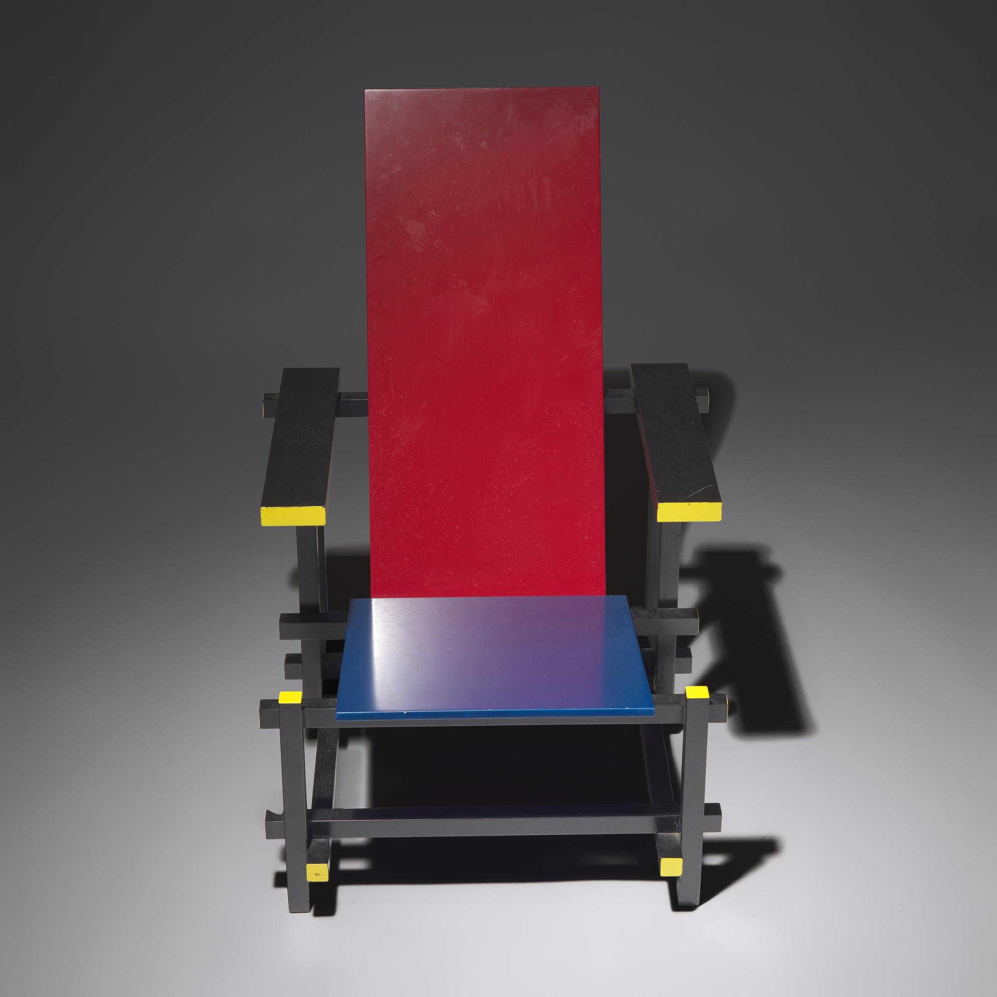 Red Blue chair, 1918 / c. 1990 for Cassina, Italy